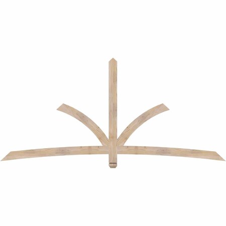 Ekena Millwork Davenport Smooth Timber Gable Bracket, Douglas Fir, 96"W x 44"H x 1 1/2"D x 3 1/2"F, 11/12 Pitch GBW096X44X0204DAV00SDF